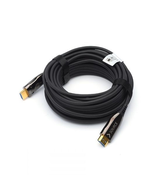 Кабель HDMI 30 м (HIGH speed, Metal gold, Optical) 8K VER 2.1 Кабель HDMI 30 м (HIGH speed, Metal gold, Optical) 8K VER 2.1