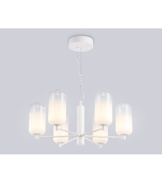Подвесной светодиодный светильник Ambrella light LH11107/6 WH/FR белый/белый матовый 24W 3000K D630*280