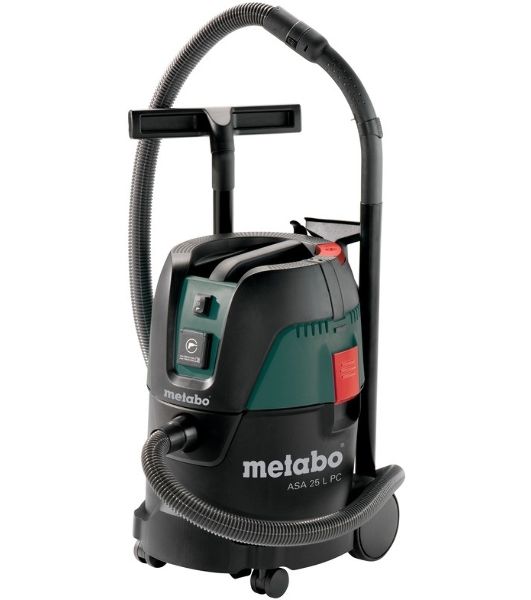 Пылесос строительный Metabo ASA 25 L PC 602014000 Пылесос 1250вт,розетка,ручн.очистка, бак 25л, вес 8.3 кг