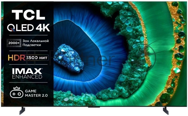 Телевизор TCL 85" 85C855 черный QLED UHD 120Hz Smart