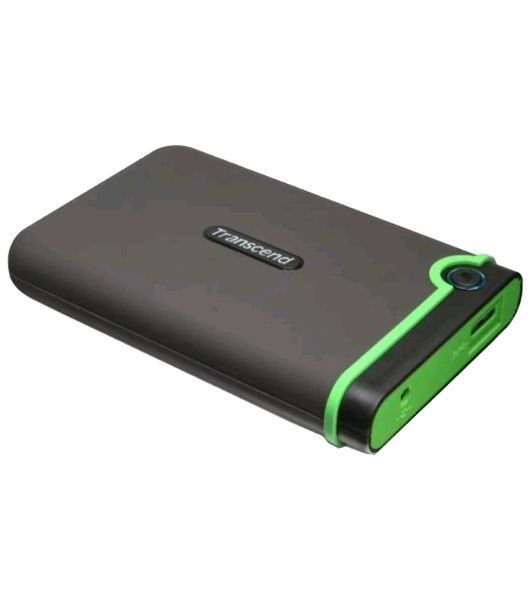 Внешний HDD 2.5" Transcend StoreJet 25M3, 2TB, USB 3.2 Gen 1 Type-A, 5400 rpm, зеленый