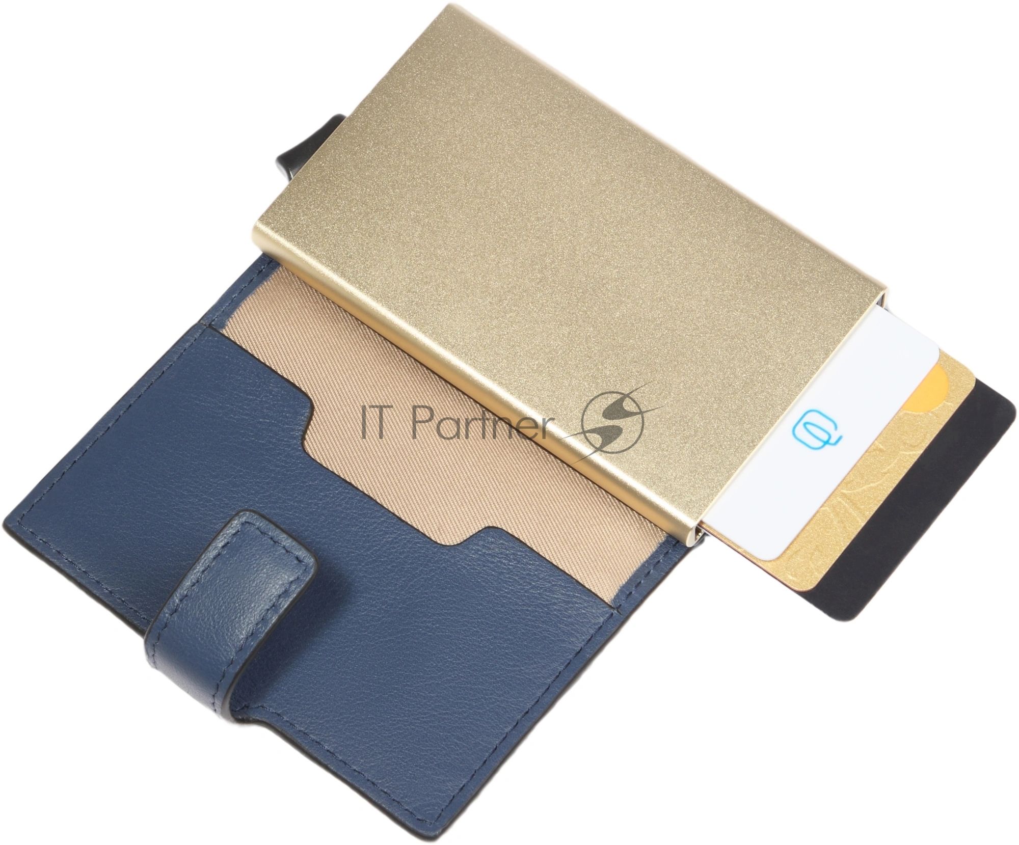 Картхолдер Piquadro Lyra PP5649W92R/BLU4 синий, натуральная кожа