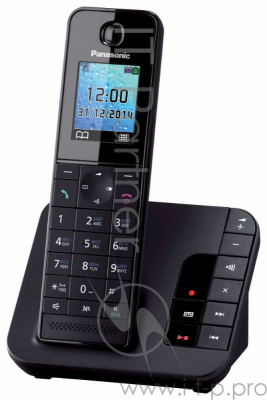 Телефон беспроводной (DECT) Panasonic KX-TGH220RUB черный АОН, Caller ID, "Радионяня"