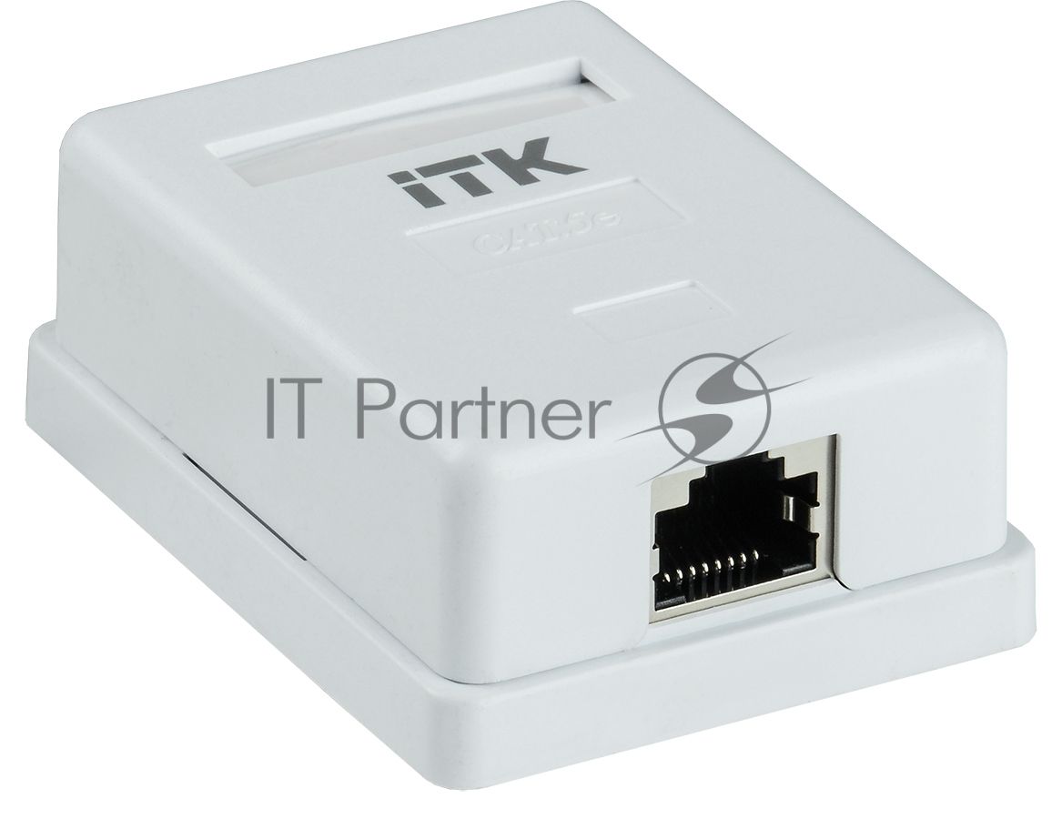 Настенная инф. розетка RJ45 кат. 5E FTP 1-порт