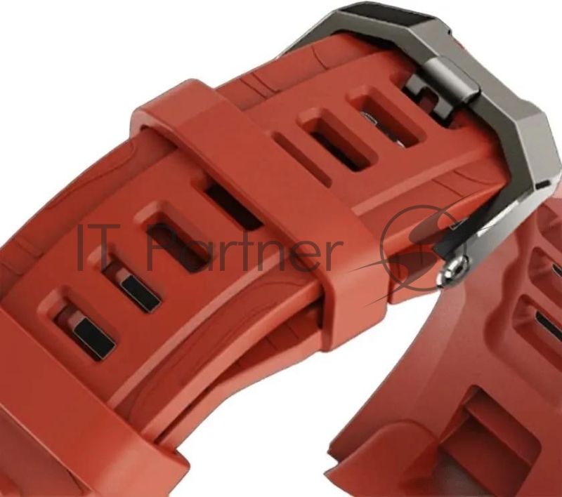 Умные часы Amazfit T-Rex 3 A2323 48.5мм 1.5" AMOLED корп.темно-серый рем.красный разм.брасл.:145-210мм (1746757)