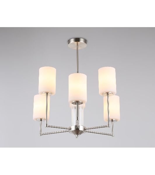 Люстра Ambrella light LH56211/6 SN/FR никель/белый матовый E27/6 max 60W D600*600