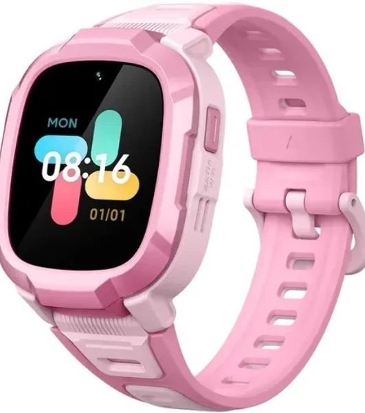 Детские умные часы Mibro Kids P6, 1.4" TFT, 4G, Bluetooth, USB Type-C, IPX7/WR20, розовый