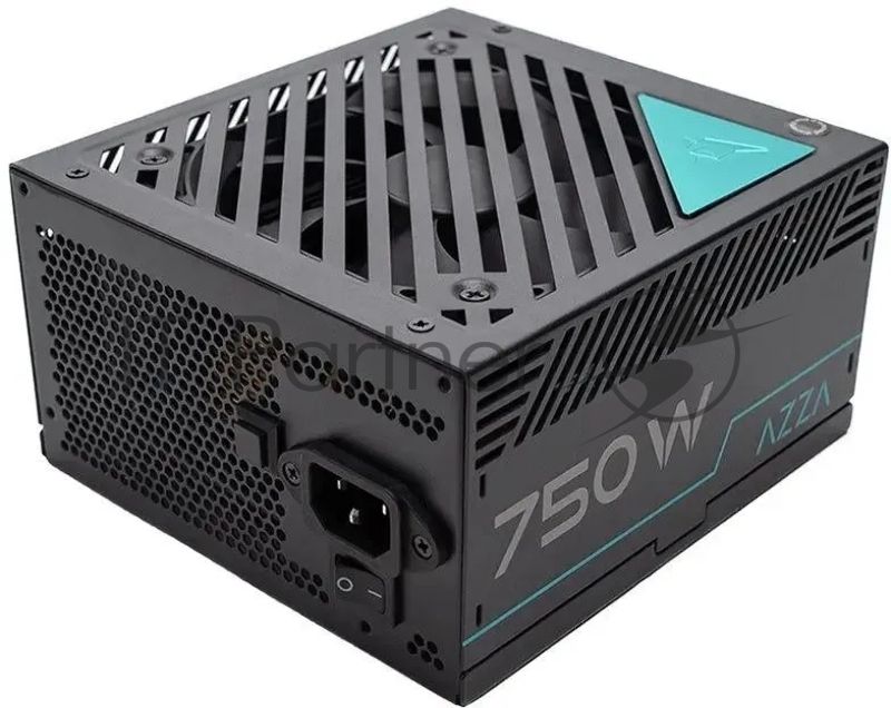 Блок питания Azza PSAZ-750G, 750Вт, 80 PLUS Gold, 120мм, модульный, черный