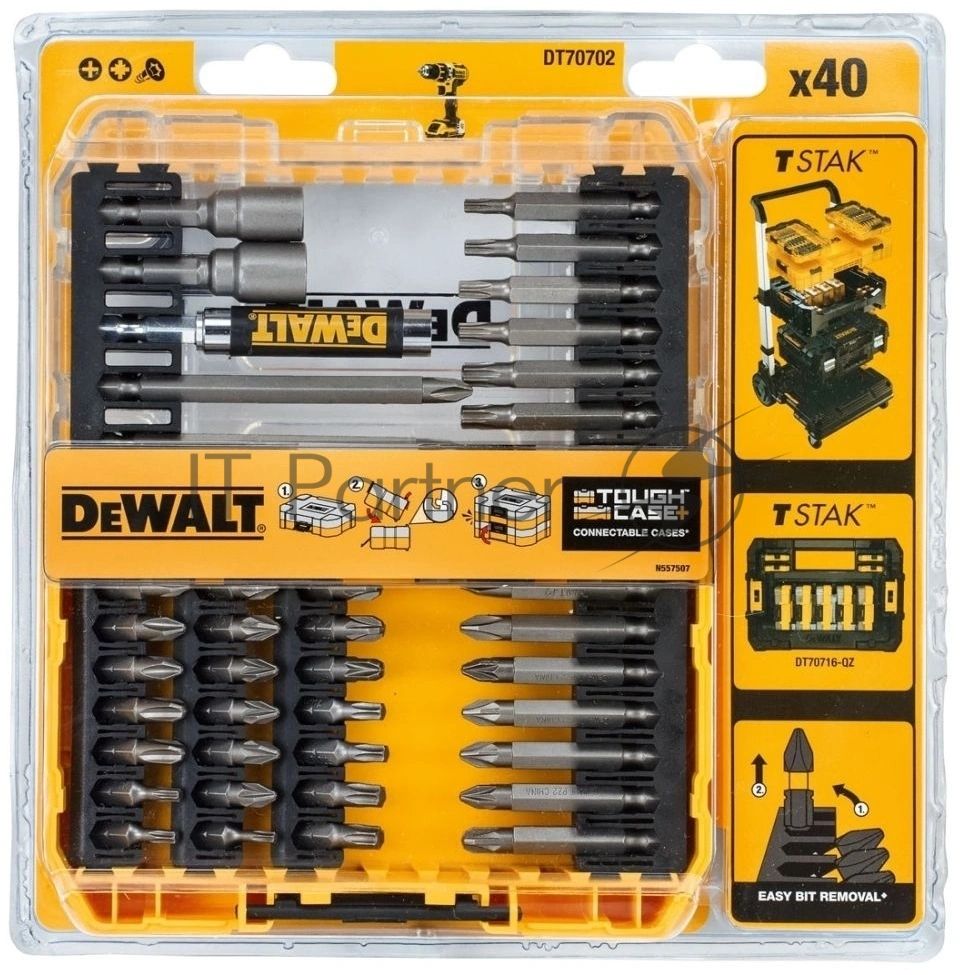 Набор бит DeWalt DT70702-QZ (40пред.) для шуруповертов
