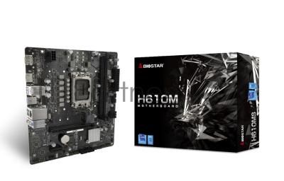 Материнская плата Biostar H610MS, LGA 1700, Intel H610, 2xDDR4, 4xSATA, 1xM.2, 1xPCIe 4.0 x16, 1xPCIe x1, 1xHDMI, 1xDP, 1x 1Gb LAN, 1xUSB-A 3.2 Gen 1, 4xUSB-A 2.0, 3x3.5 мм, 7.1, mATX