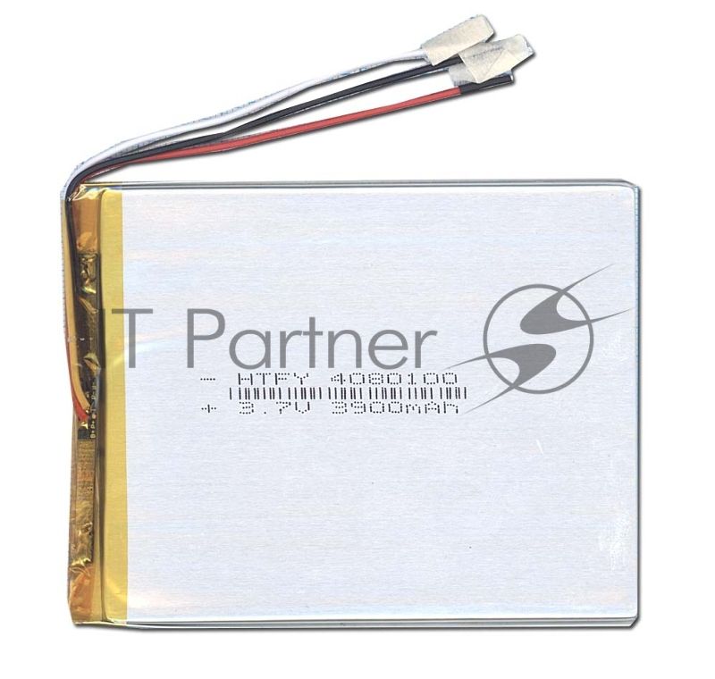 Аккумулятор Li-Pol (батарея) 4x80x100мм 3pin 3.7V/3900mAh