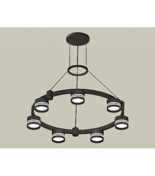 Светильник Ambrella light XR92051603/7 SBK/FR черный песок/белый матовый GX53  (A9205, C9238, N8478)
