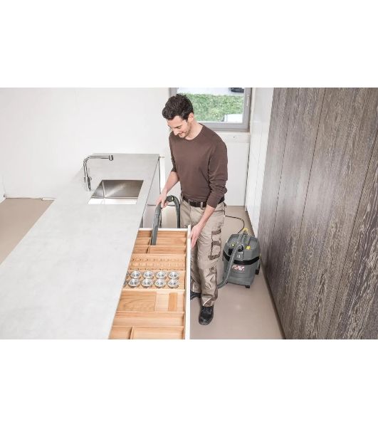 Пылесос строительный Karcher NT 22/1 Ap Te серый, 1300 Вт, уборка сухая/влажная, пылесборник мешок/контейнер, 22 л