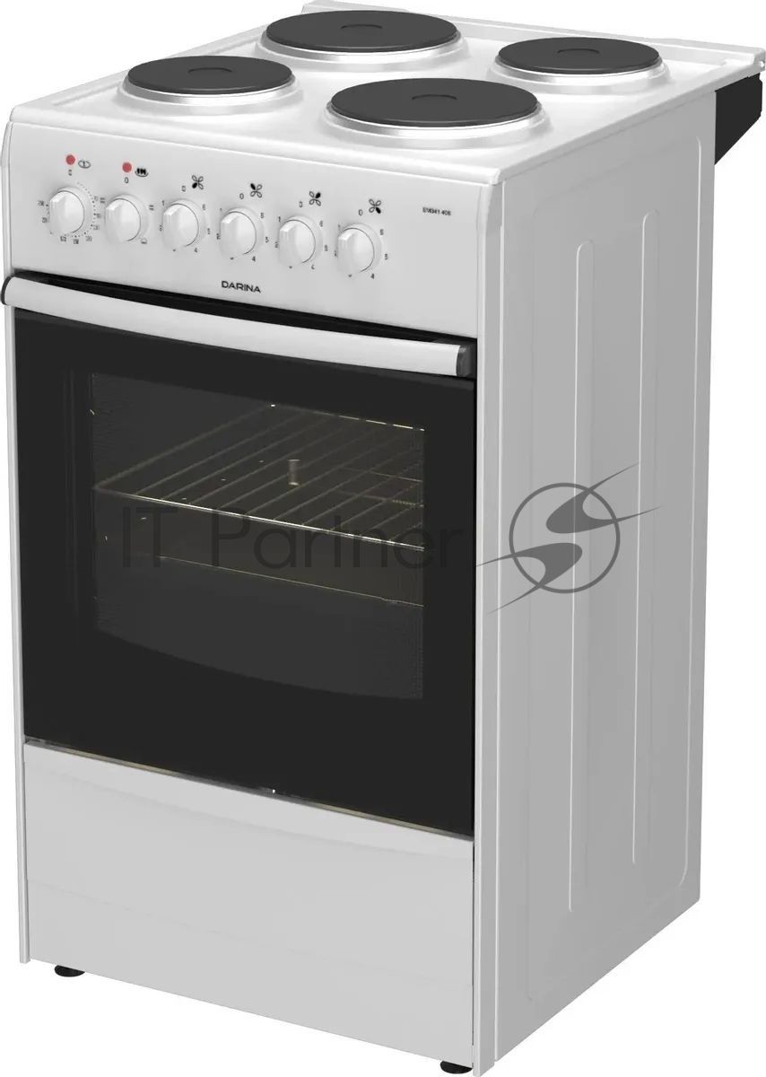 Плита электрическая Darina 1B EM 341 406 W белый/черный, конфорок 4 шт, духовка 50 л, 50 см x 85 см x 56 см