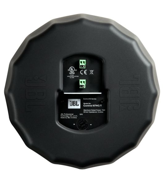 Акустическая система JBL CONTROL C67HC/T подвесная пассивная широкополосная 6,5"НЧ-ВЧ.75 Гц-17 кГц.75Вт/150Вт/300Вт(8Ом).15Вт/30Вт/60Вт(100В).Макс.SPL:118dB.Клемный блок.Крепление в компл.:черный(в упаковке 2шт, цена указана за 1шт)