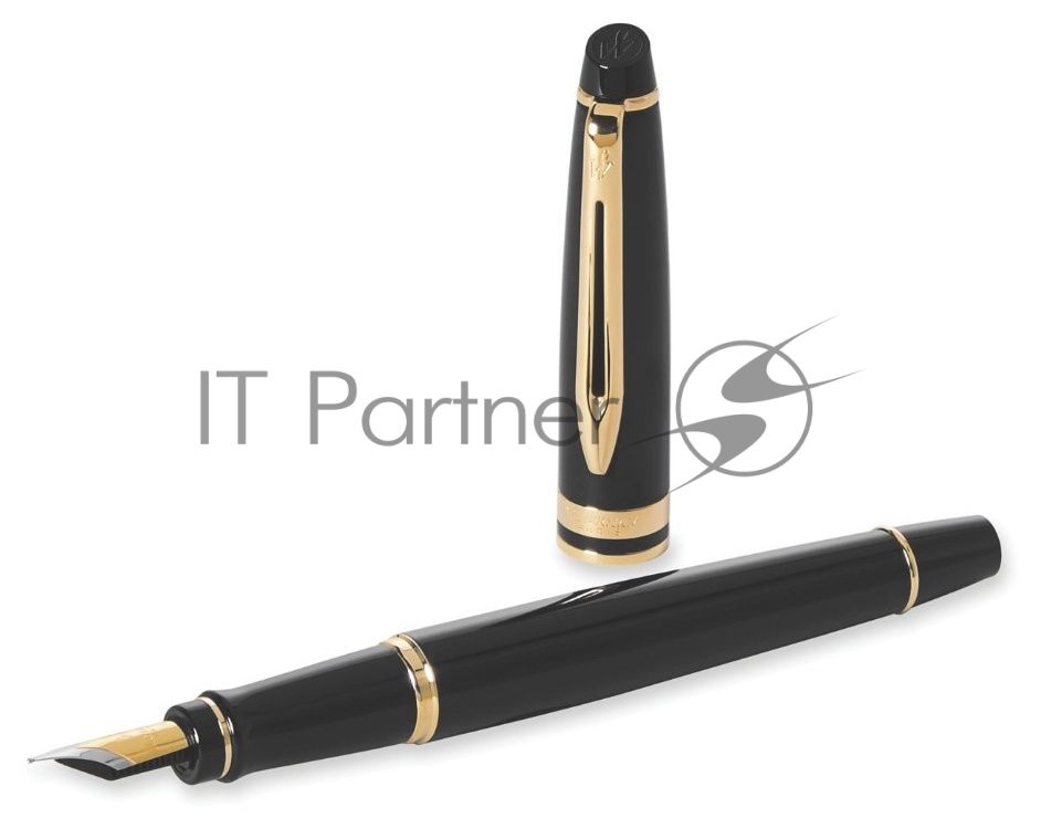 Ручка перьевая Waterman Expert 3 (CWS0951640) Black Laque GT, F, сталь, подарочная коробка