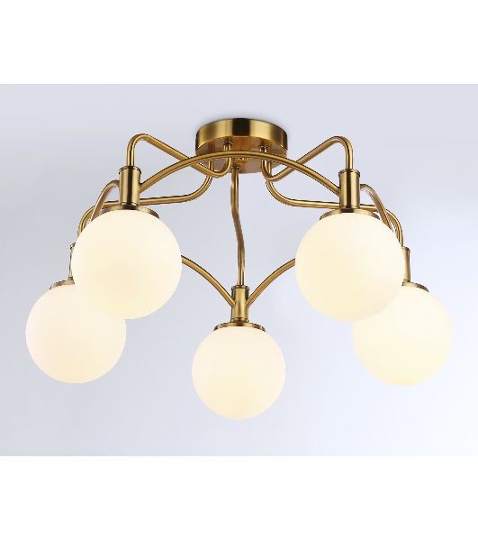Светильник Ambrella light TR3212/5 GD/FR золото/белый матовый  E27*5 max 40W D560*302