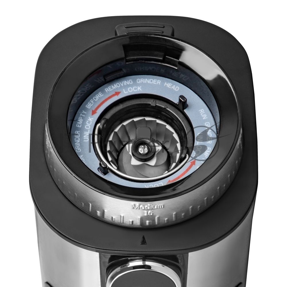 Кофемолка Endever COSTA-1067, 160 Вт, цвет стальной/черный, тип: жерновая, объем контейнера для кофе 250 г,32 степени помола