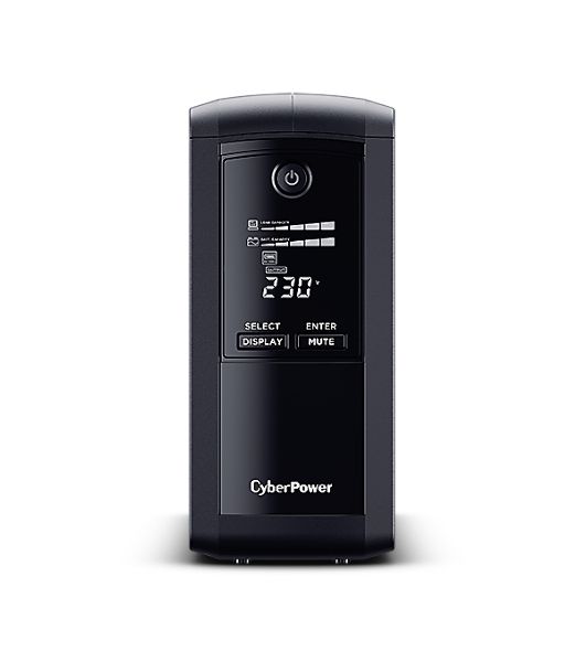 Источник бесперебойного питания CyberPower VP700EILCD/700 ВА/390 Вт/USB/RS-232/RJ-11/RJ-45/6 x IEC 320 C13 (компьютерная)