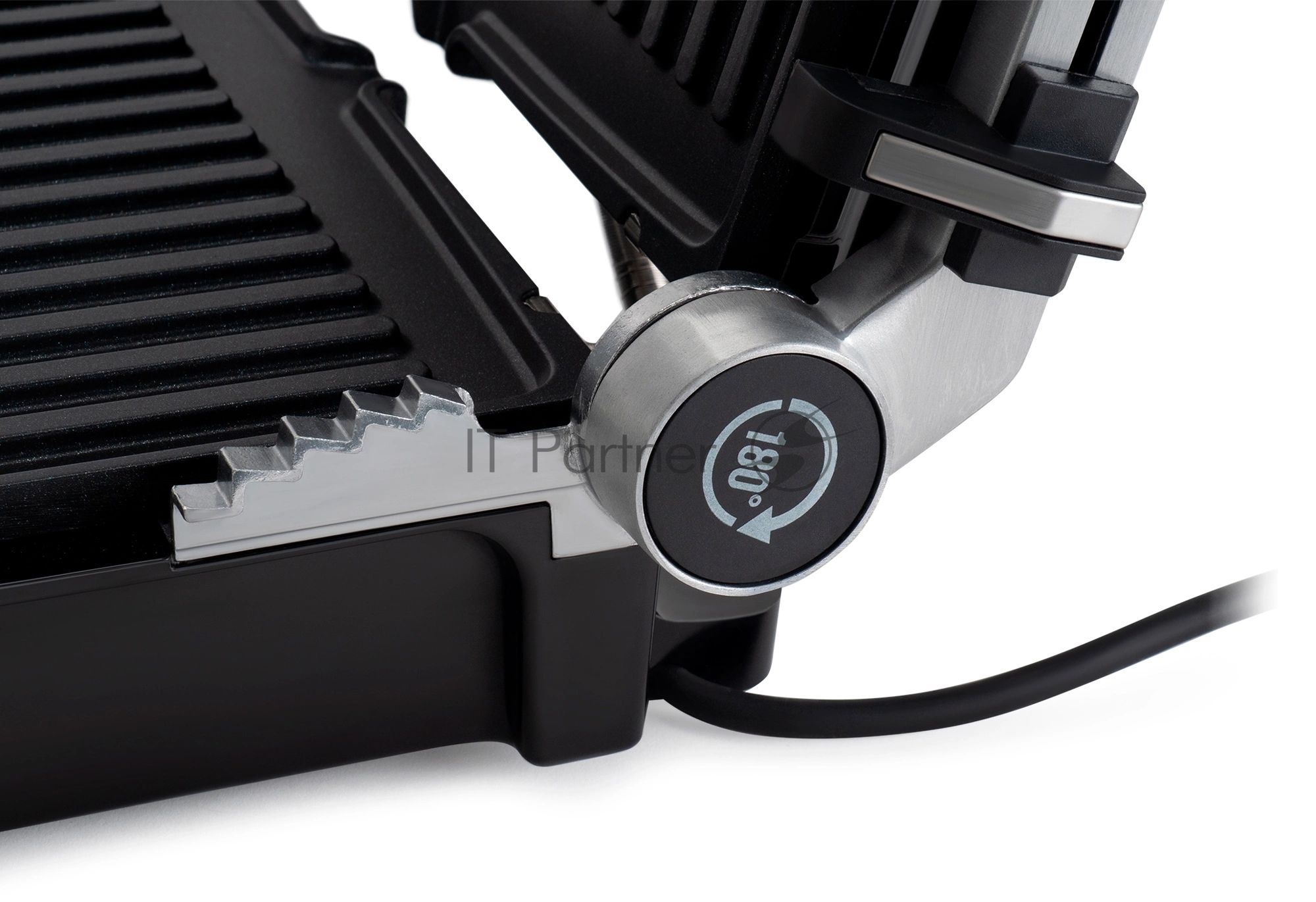 Гриль электрический Domfy Metal DSM-EG502 2200Вт черный/серебристый