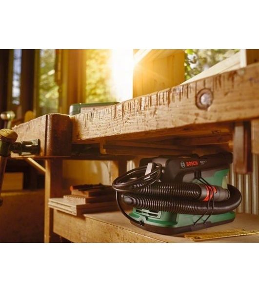 Строительный пылесос Bosch EasyVac3 зеленый, 170/700 Вт, уборка сухая, пылесборник контейнер, 2 л