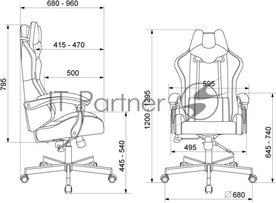 Кресло A4Tech Bloody GC-560 черный, ткань, 150 кг, подголовник, регулируемые подлокотники, механизм качания