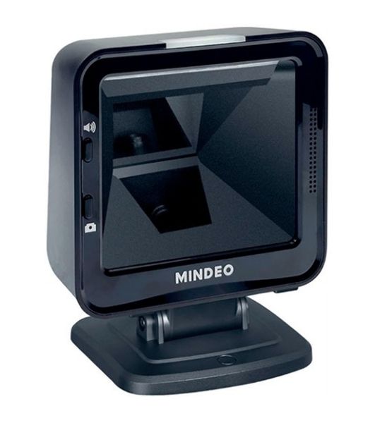 Сканер штрих-кода стационарный MINDEO MP8610 USB презентационный, 2D имидж, USB, черный