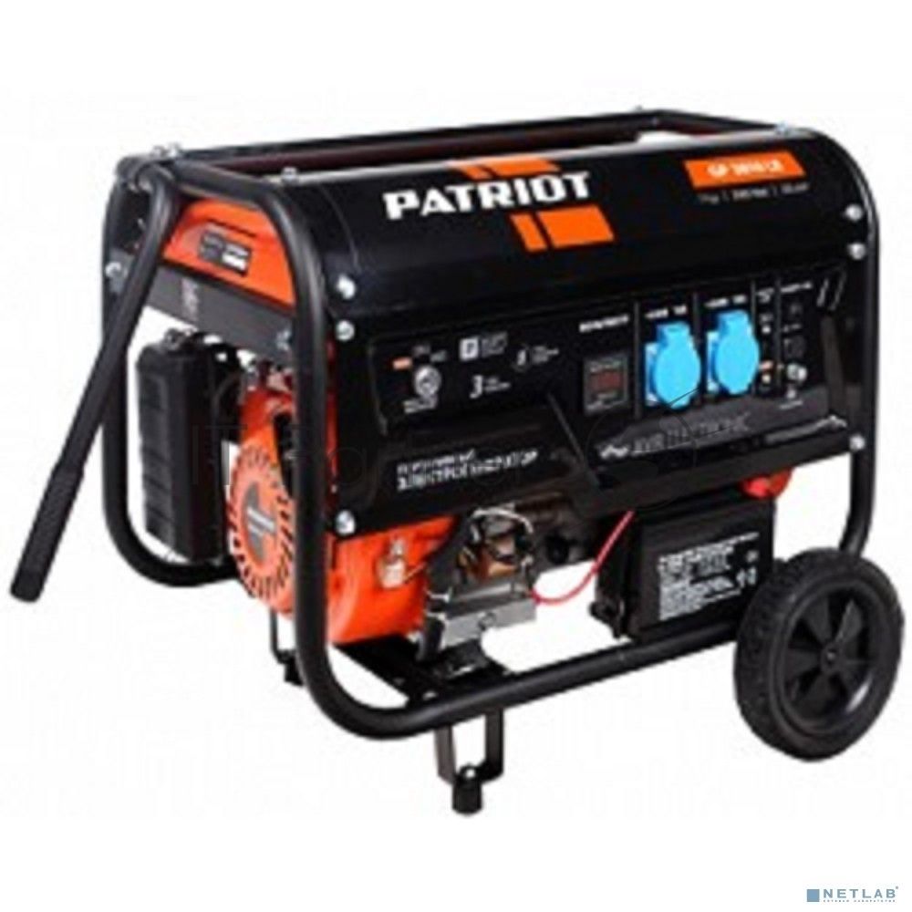 Электрогенератор бензиновый Patriot GP 3810LE, 3 кВт, 67 дБ, 46 кг