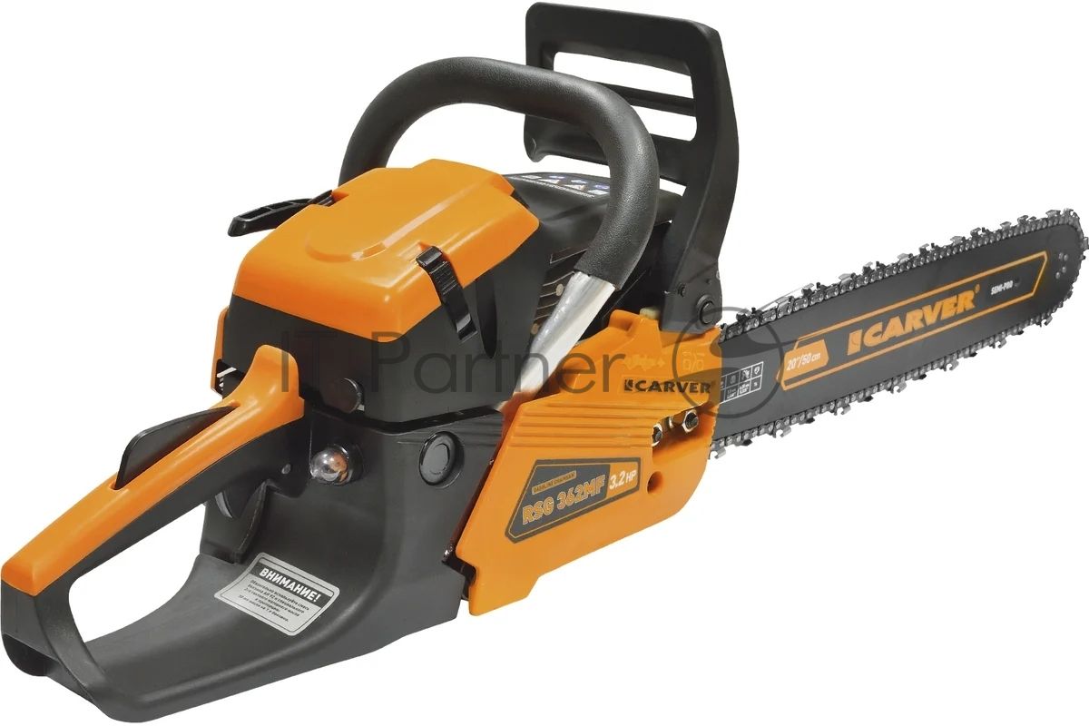 Пила бензиновая CARVER RSG 362MF [01.004.00061] (Металл.стартер, целлюлозный фильтр; 20", цепь PROFI 0,325-1,5-76зв.)