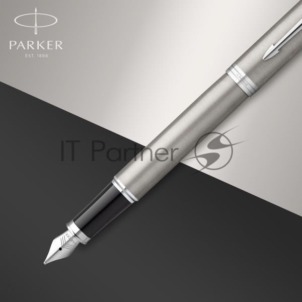 Набор ручек Parker IM Core FK221 (2183058) Stainless Steel CT M сталь нержавеющая, подарочная коробка, ручка перьевая, ручка шариковая