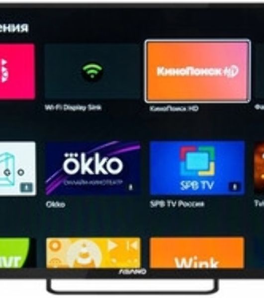 Телевизор Asano 50" 50LU8120T черный LED UHD 60Hz ЯндексТВ