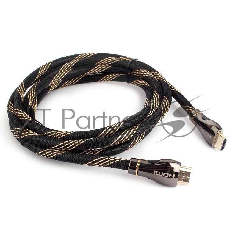 Кабель Cablexpert HDMI CCP-HDMI8К-2.5M, 19M/19M, v2.1, 8К, медь, позол.разъемы, экран, оплетка, 2.5м, черный, пакет