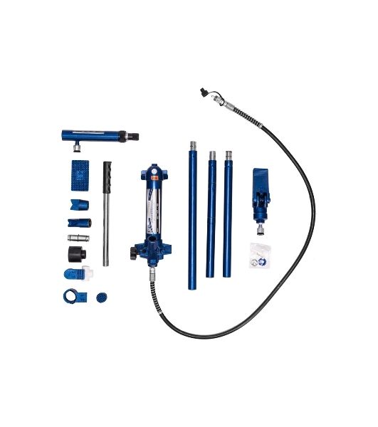 Растяжка гидравлическая Stels 51352 4 т, набор из 17 предметов, 7 сменных насадок, в метал. кейсе