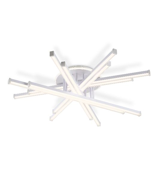 Потолочный светодиодный светильник Ambrella light FL6275 WH белый 134W 3000K-6400K 800*800*165 (ПДУ ИК)