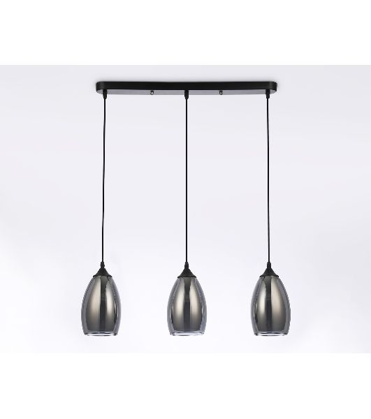 Светильник Ambrella light TR3537/3 BK/SM/FR черный/дымчатый/белый матовый E27/3 max 40W 640*120*820