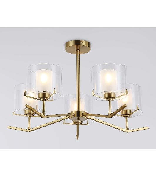 Светильник Ambrella light LH57007/5 BS/FR латунь/белый матовый E14/5 max 40W D690*390