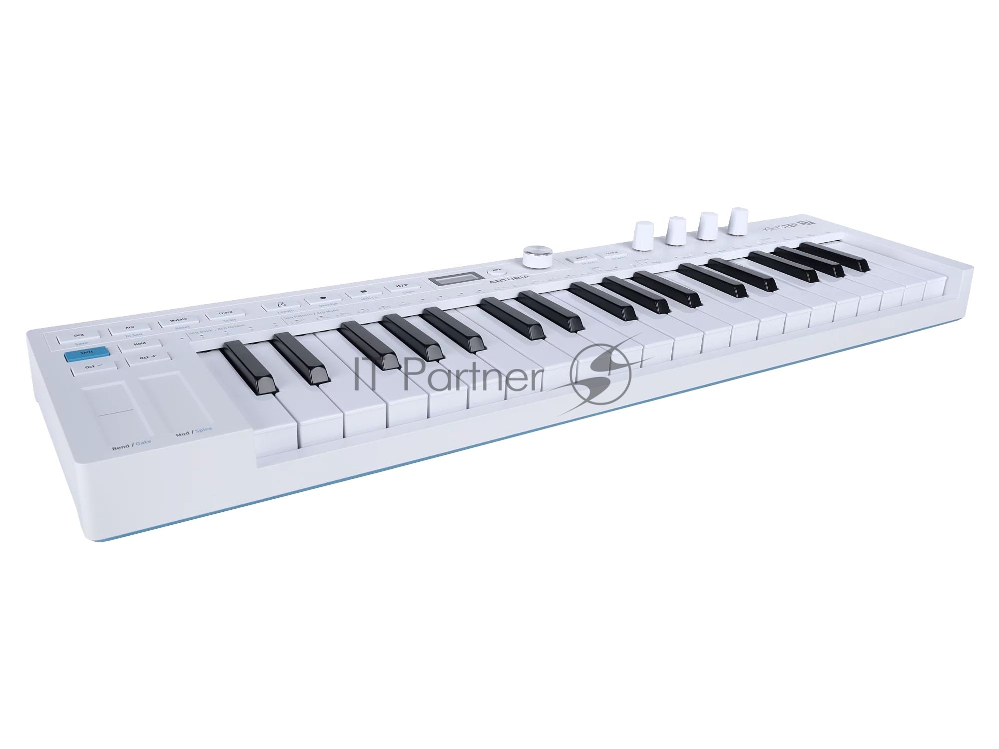 Клавиатура MIDI Arturia KeyStep 37 MK2 37 клавиш с чувствительностью к силе нажатия и послекасанием, OLED-экран, секвенсор, арпеджиатор, 4х 3,5-мм CV-Out, MIDI-In/Out, Sync I/O, вход для педали сустейна/экспрессии (TRS), Type-C