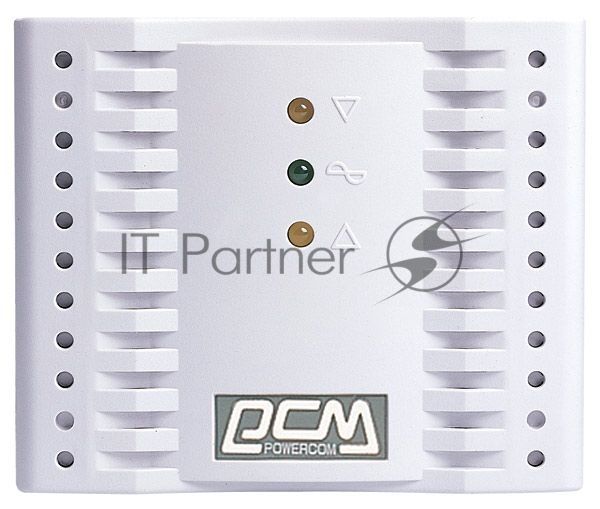 Стабилизатор напряжения Powercom Voltage Regulator, 2000VA, White, Schuko