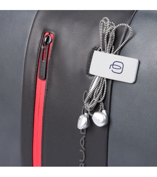 Сумка мужская Piquadro Urban CA1592UB00/GRN серый/черный натур.кожа