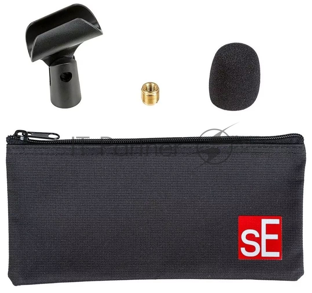 Микрофон динамический sE Electronics V7 X инструментальный, 30 Гц - 19 кГц, суперкардиоида, комплектация: микрофонный держатель, адаптер с резьбой, ветрозащита, чехол на молнии