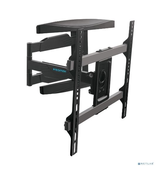 Кронштейн для телевизора Kromax ATLANTIS-60 черный 22"-65" макс.40кг настенный поворотно-выдвижной и наклонный