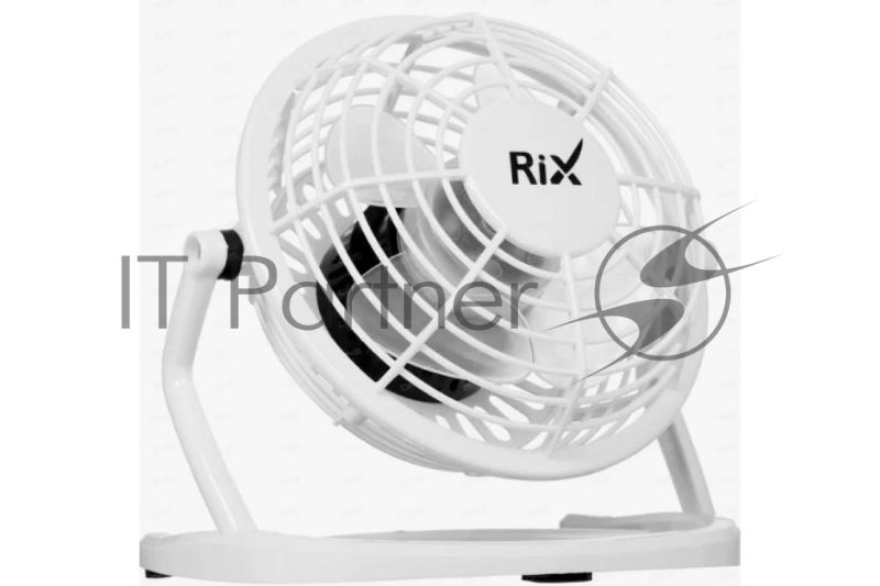 Вентилятор Rix RDF-1500USB чёрный, настольный, 2.5 Вт, 1 скорость, 10 см