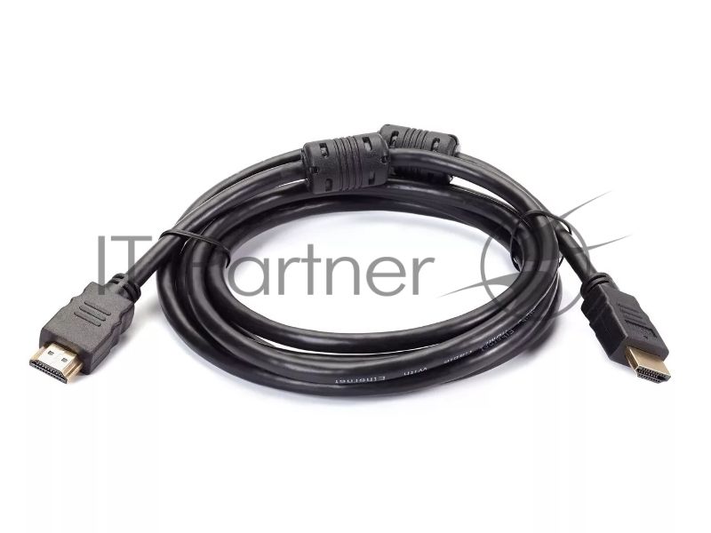 Кабель Telecom HDMI-19M --- HDMI-19M ver 2.0+3D/Ethernet,2 фильтра 2m TCG200F-2M