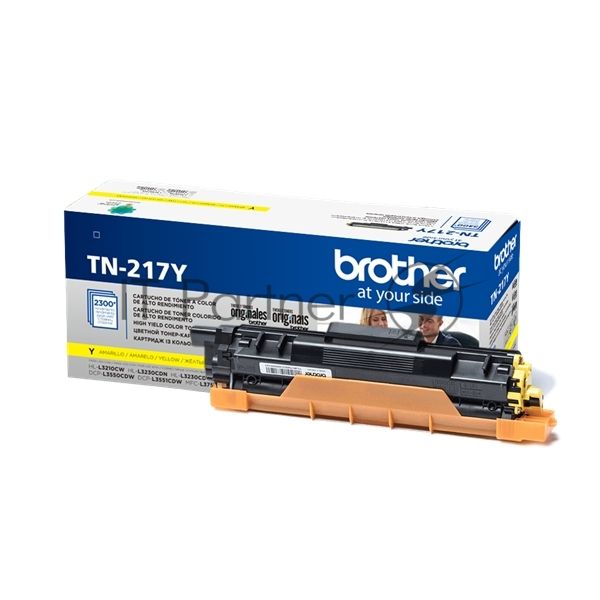 Картридж лазерный Brother TN217Y желтый для MFC-L3770CDW, DCP-L3550CDW, HL-L3230CDW 2300 стр.