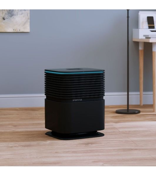 Мойка воздуха Venta AEROSTYLE LW74 черный, 90 м², 9 л, холодное испарение, без сменных фильтров, гигростат, ночной режим, 4 режима работы