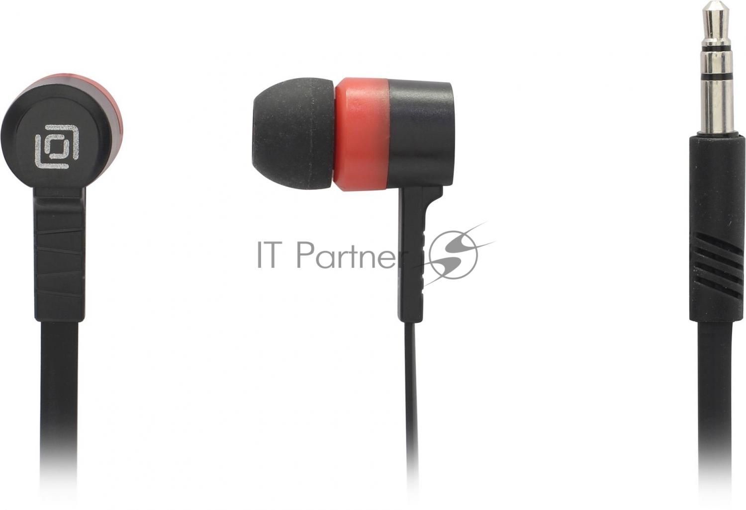 Наушники Oklick HP-S-220 1.2м красный проводные