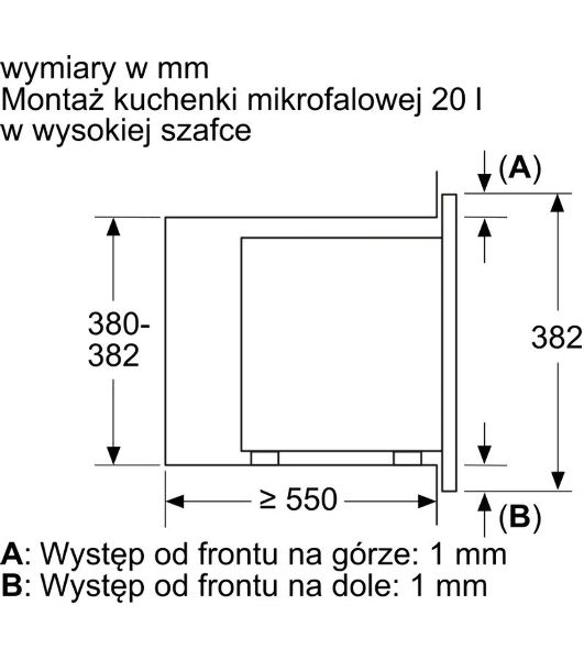 Микроволновая печь Bosch BFL623MB4 черный (встраиваемая)