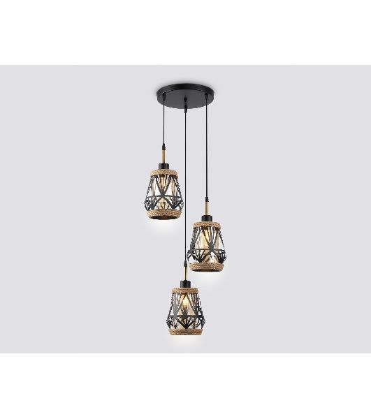 Светильник Ambrella light TR8522/3 BK/SB черный/бронза E27/3 max 60W D380*1000