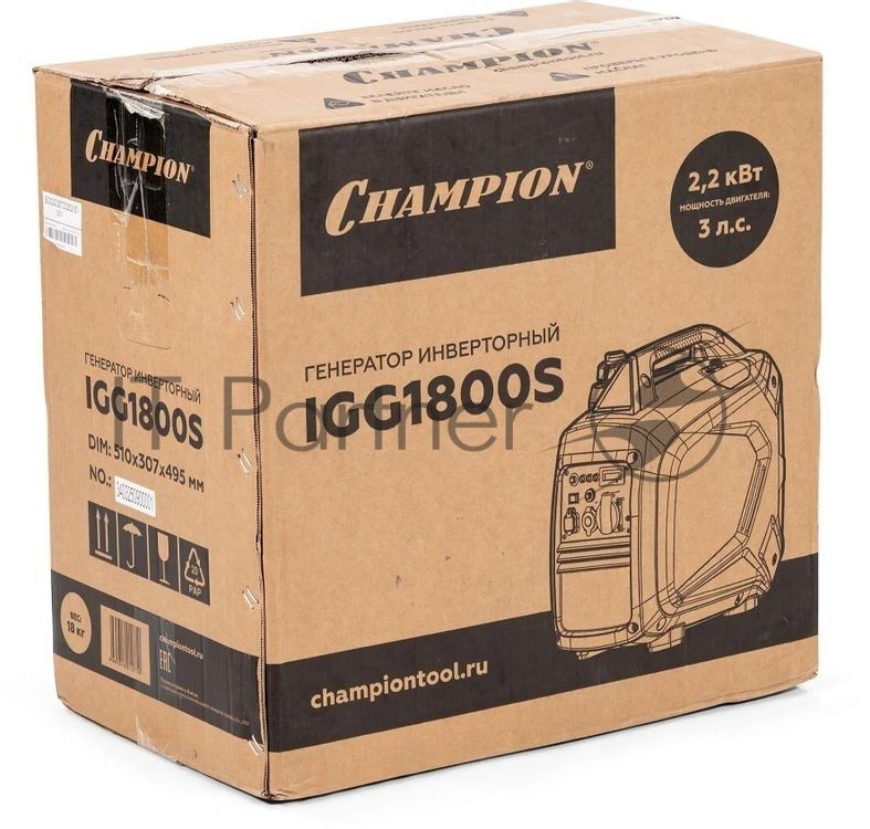 Генератор Champion IGG1800S 2кВт