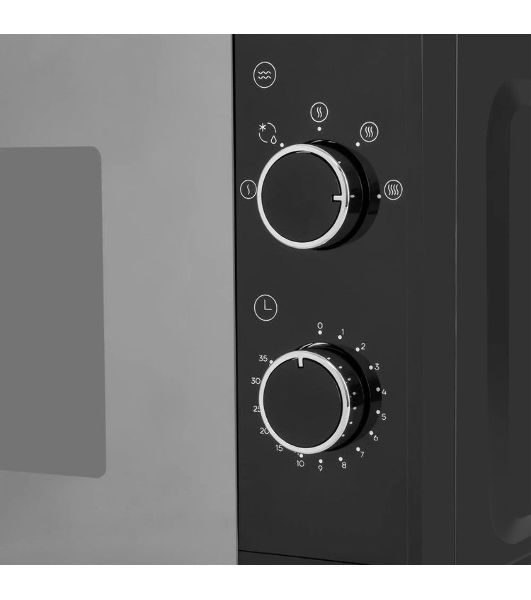 Микроволновая печь Vitek VT-MW2020 черный/хром, 20 л, 700 Вт, переключатели — поворотный механизм